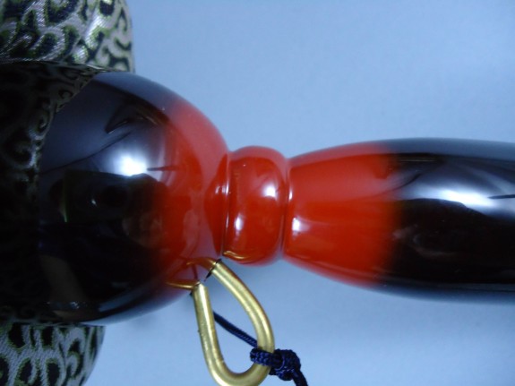 逸鳳印金　溜に朱ボカシ